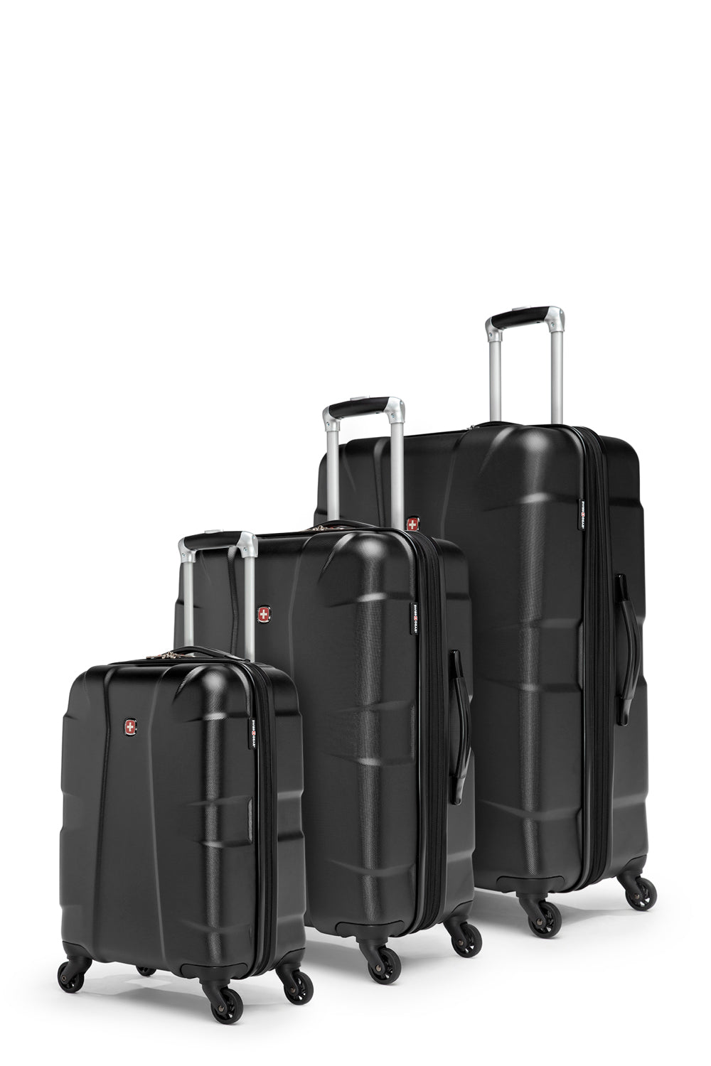 SWISSGEAR - Côte d'Azur Collection Expandable Hardside Luggage 3 Piece Set - Black - 02