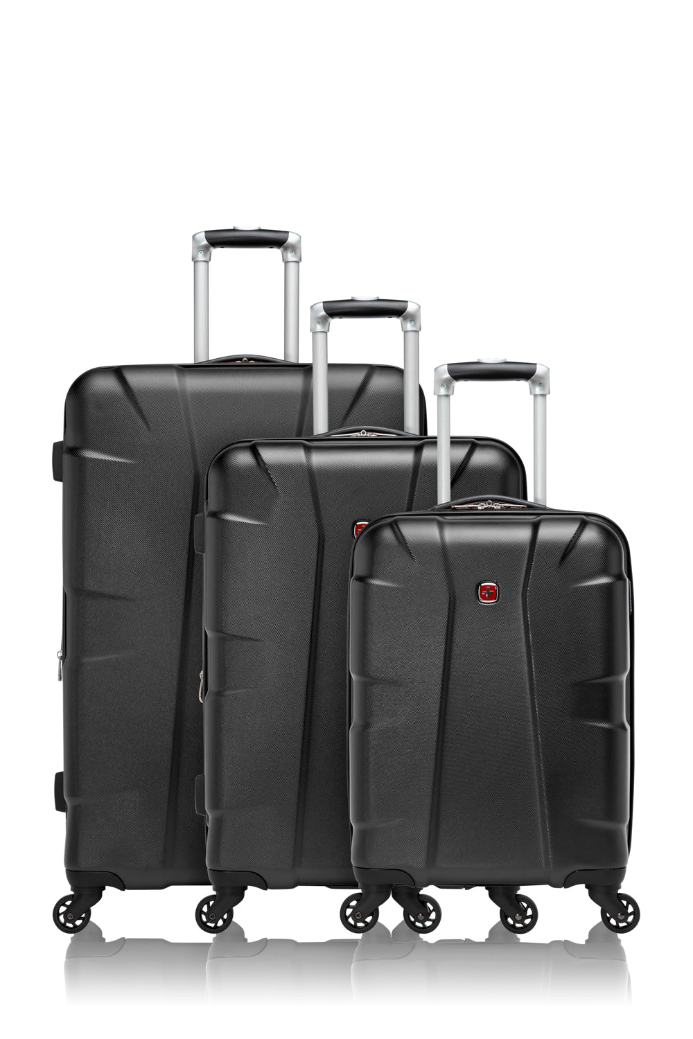 SWISSGEAR - Côte d'Azur Collection Expandable Hardside Luggage 3 Piece Set - Black - 01