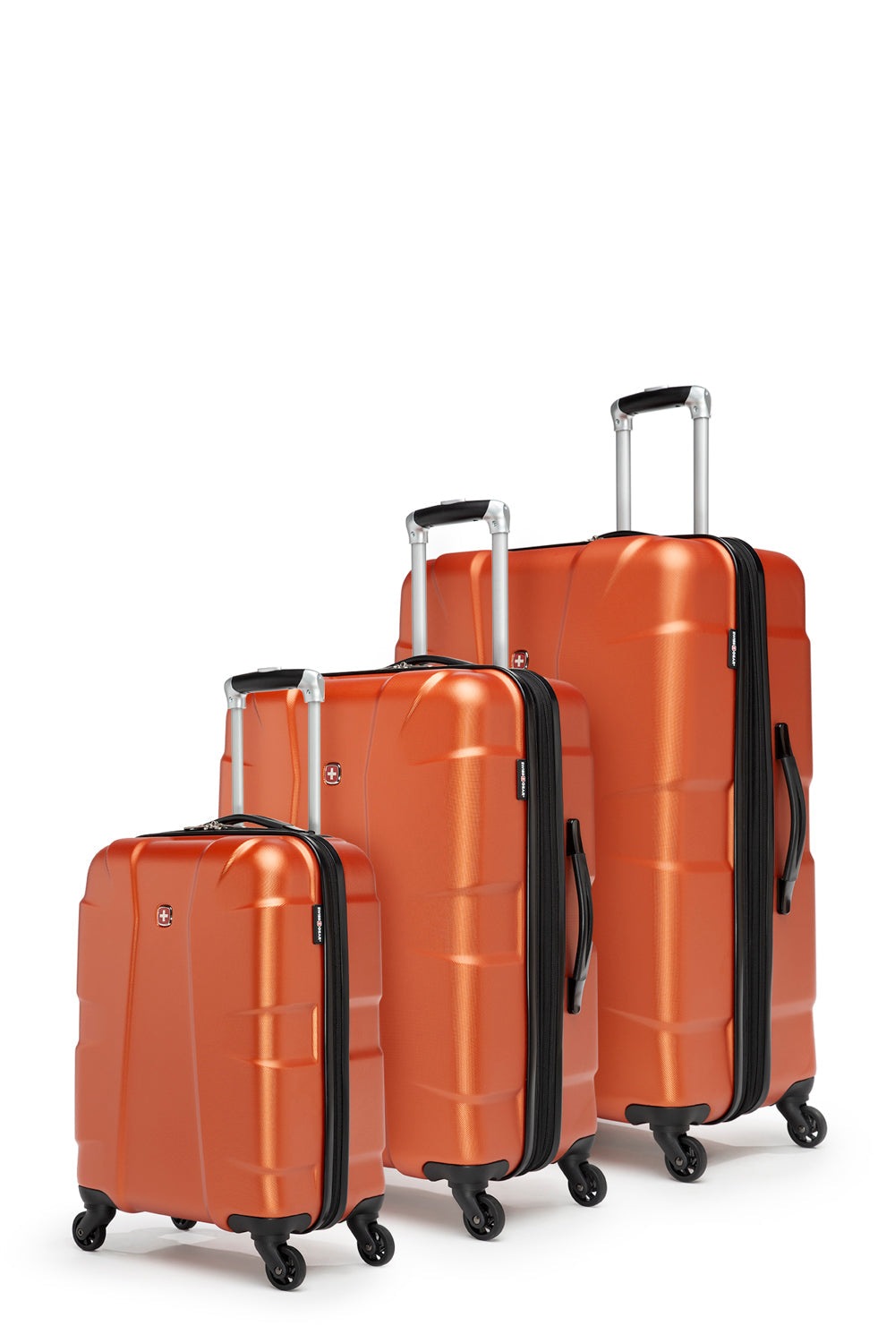 SWISSGEAR - Côte d'Azur Collection Expandable Hardside Luggage 3 Piece Set - Orange - 02