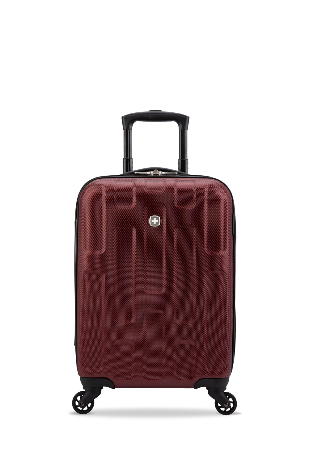 SWISSGEAR - Spring Break Collection Hardside Luggage 2 Piece Set-Black - Burgundy - 03