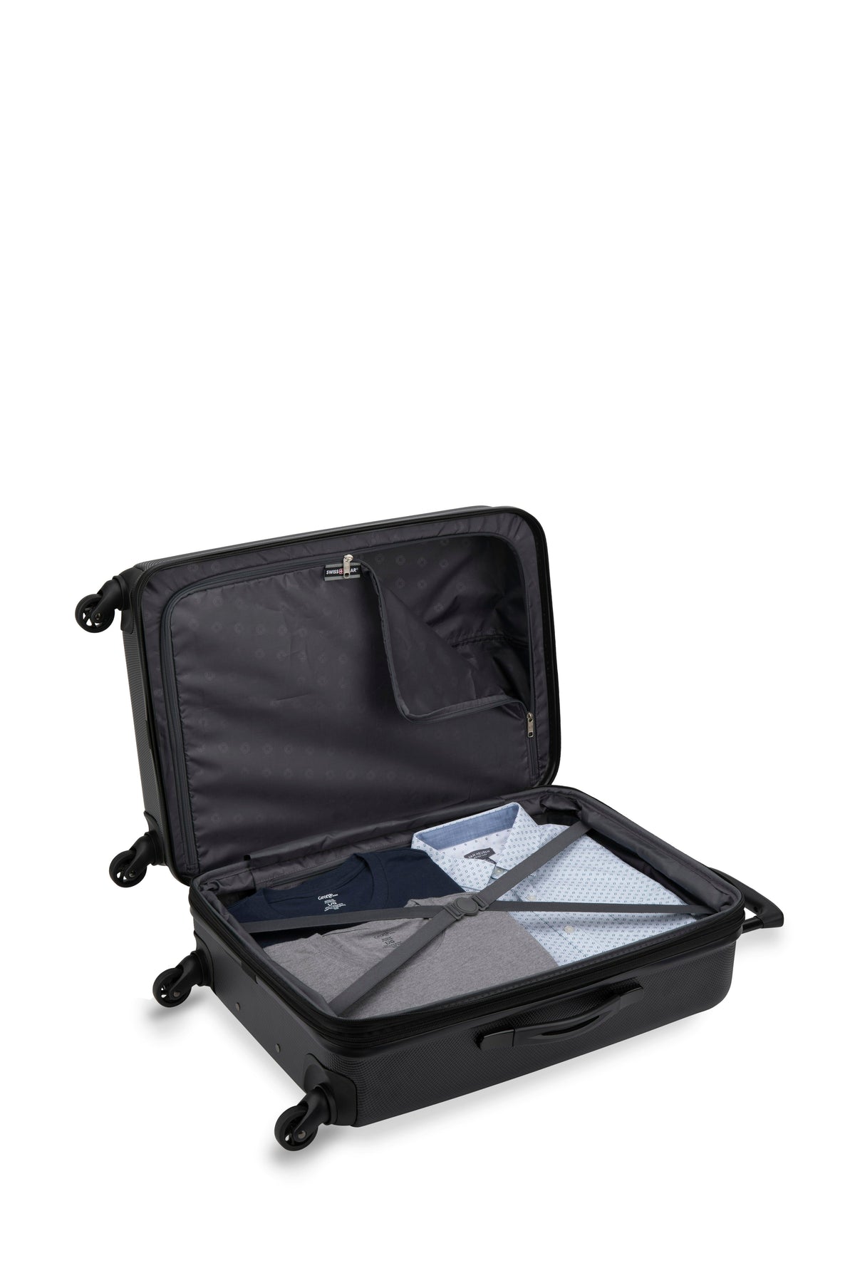 SWISSGEAR - Spring Break Collection Hardside Luggage 3 Piece Set - Black - 03