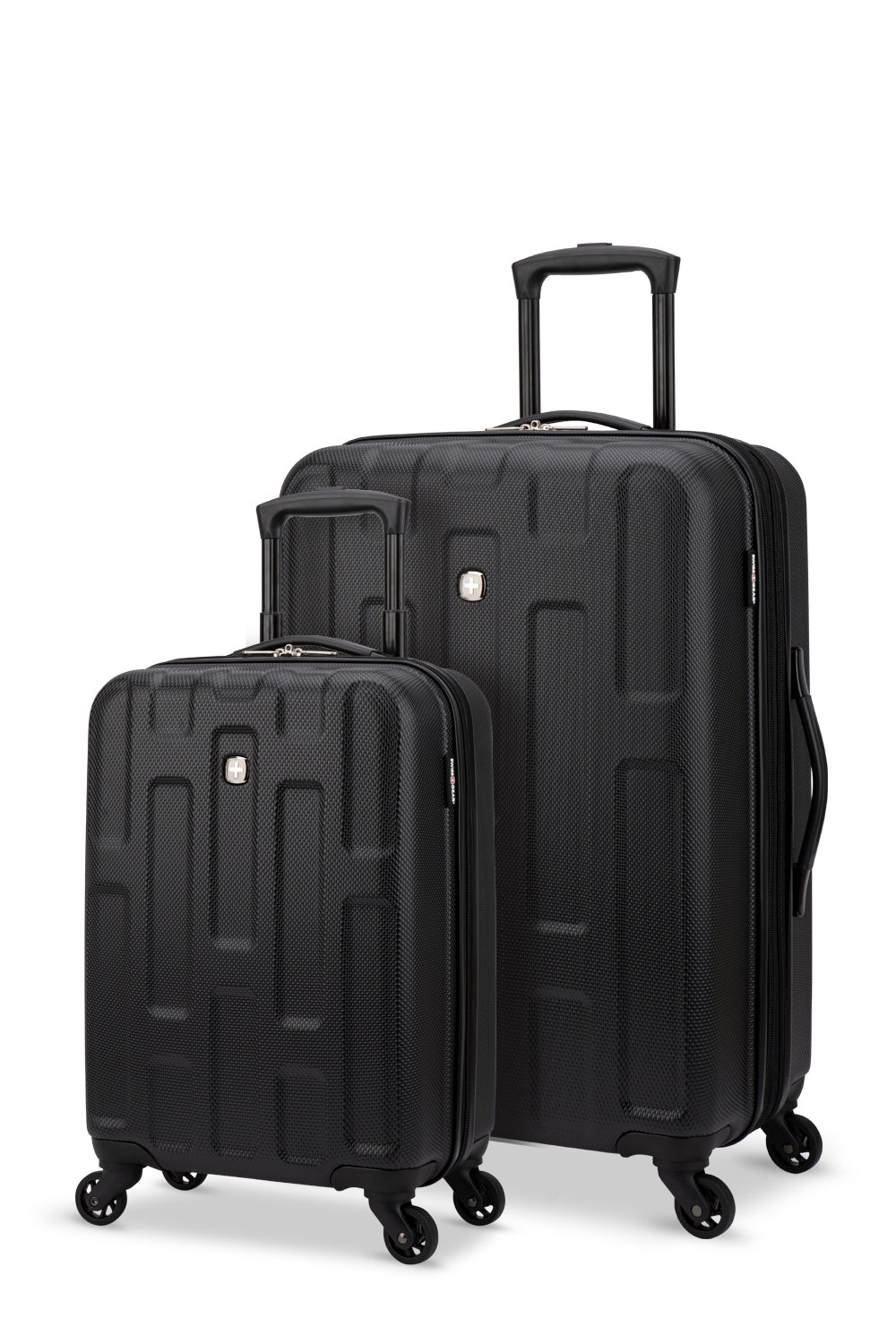SWISSGEAR - Spring Break Collection Hardside Luggage 2 Piece Set-Black - Black - 01