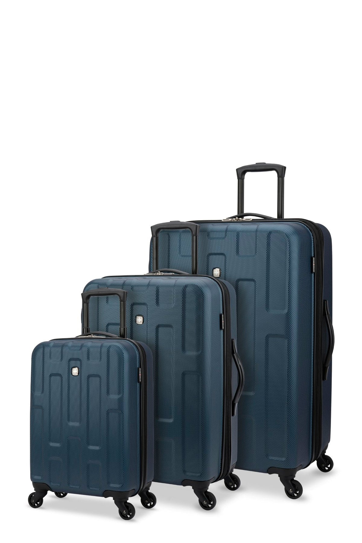SWISSGEAR - Spring Break Collection Hardside Luggage 3 Piece Set - Blue - 02