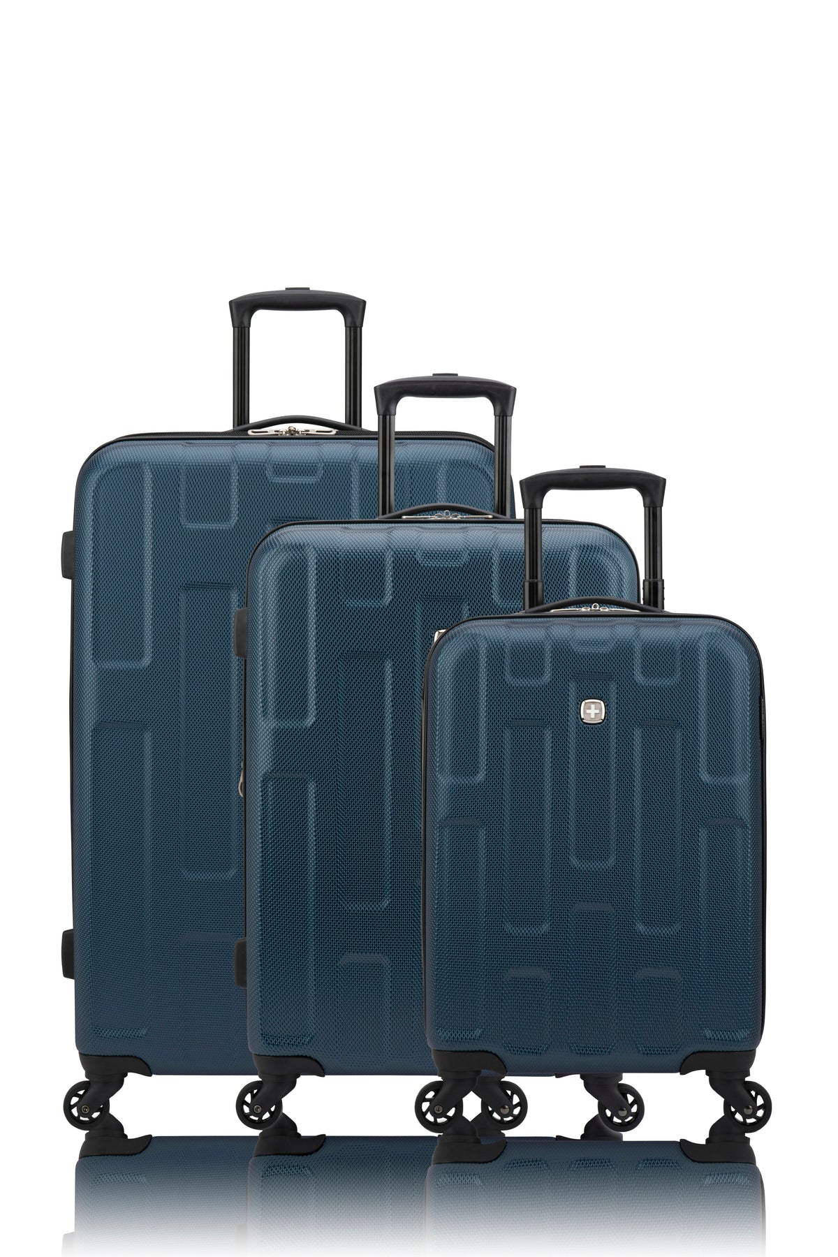 SWISSGEAR - Spring Break Collection Hardside Luggage 3 Piece Set - Blue - 01