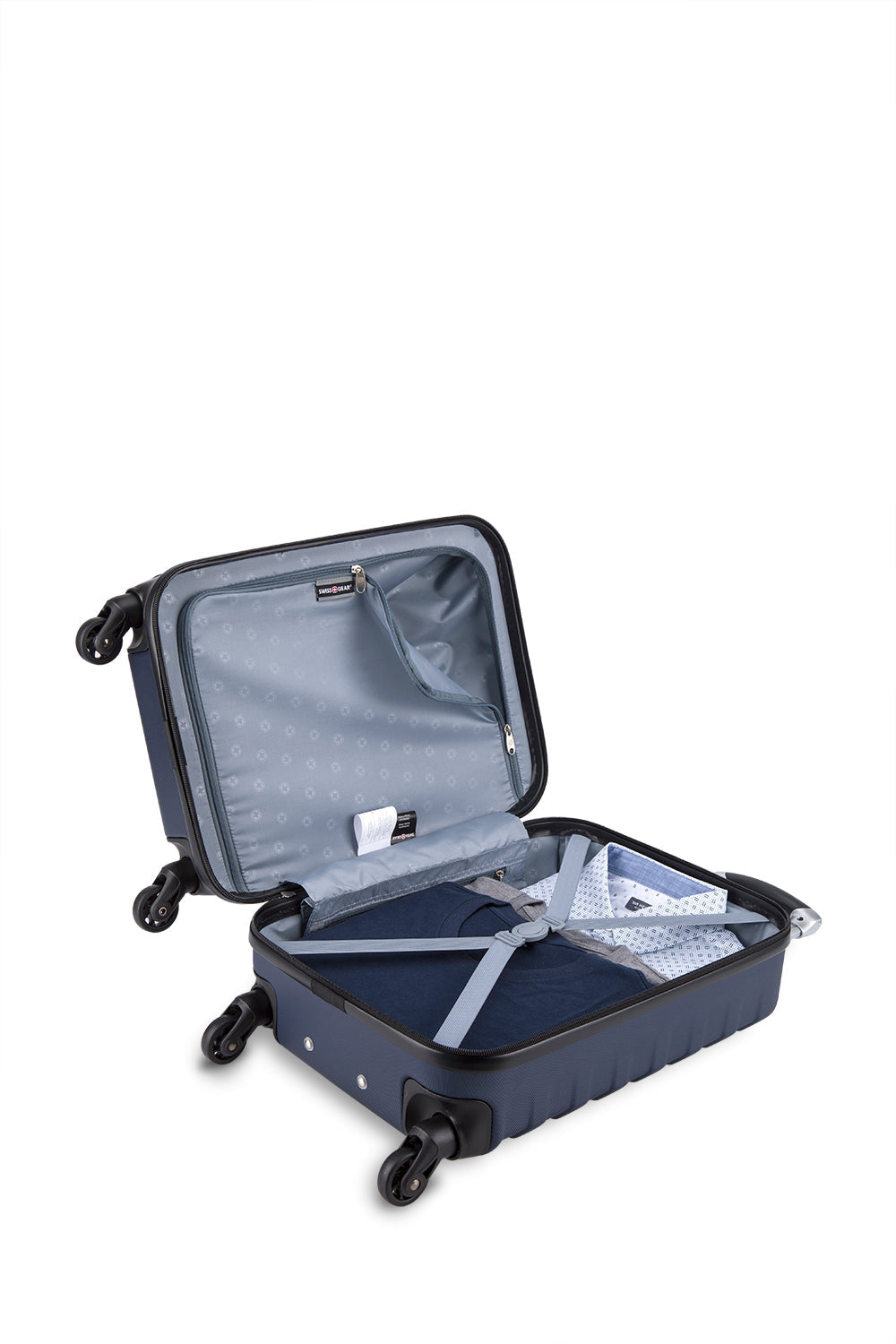 SWISSGEAR - Vernier Collection Carry-on Hardside Luggage - Navy - 05