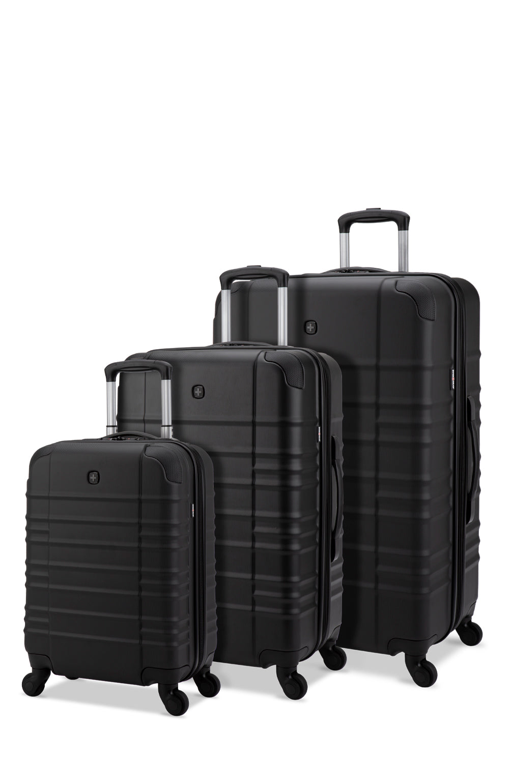 SWISSGEAR - SONIC Collection Hardside 3 Piece Set - Black - 02