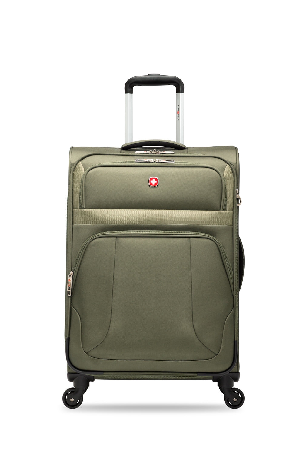 SWISSGEAR - ROUND TRIP II Collection Upright 2 Piece Set-Black - Slate Green - 06