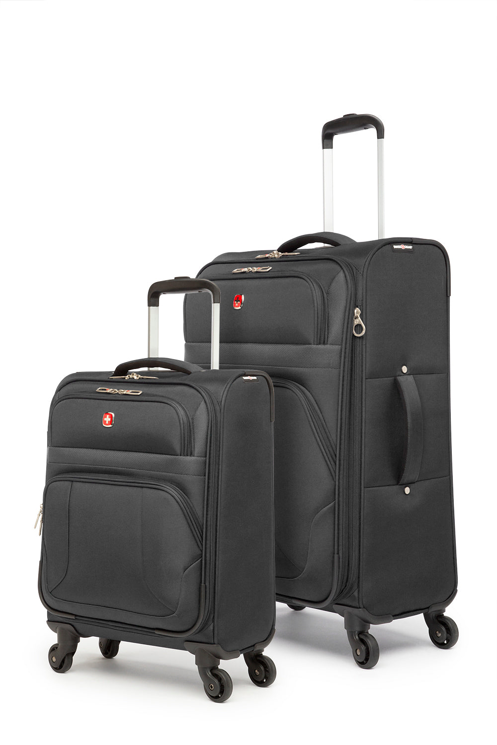 SWISSGEAR - ROUND TRIP II Collection Upright 2 Piece Set-Black - Black - 01