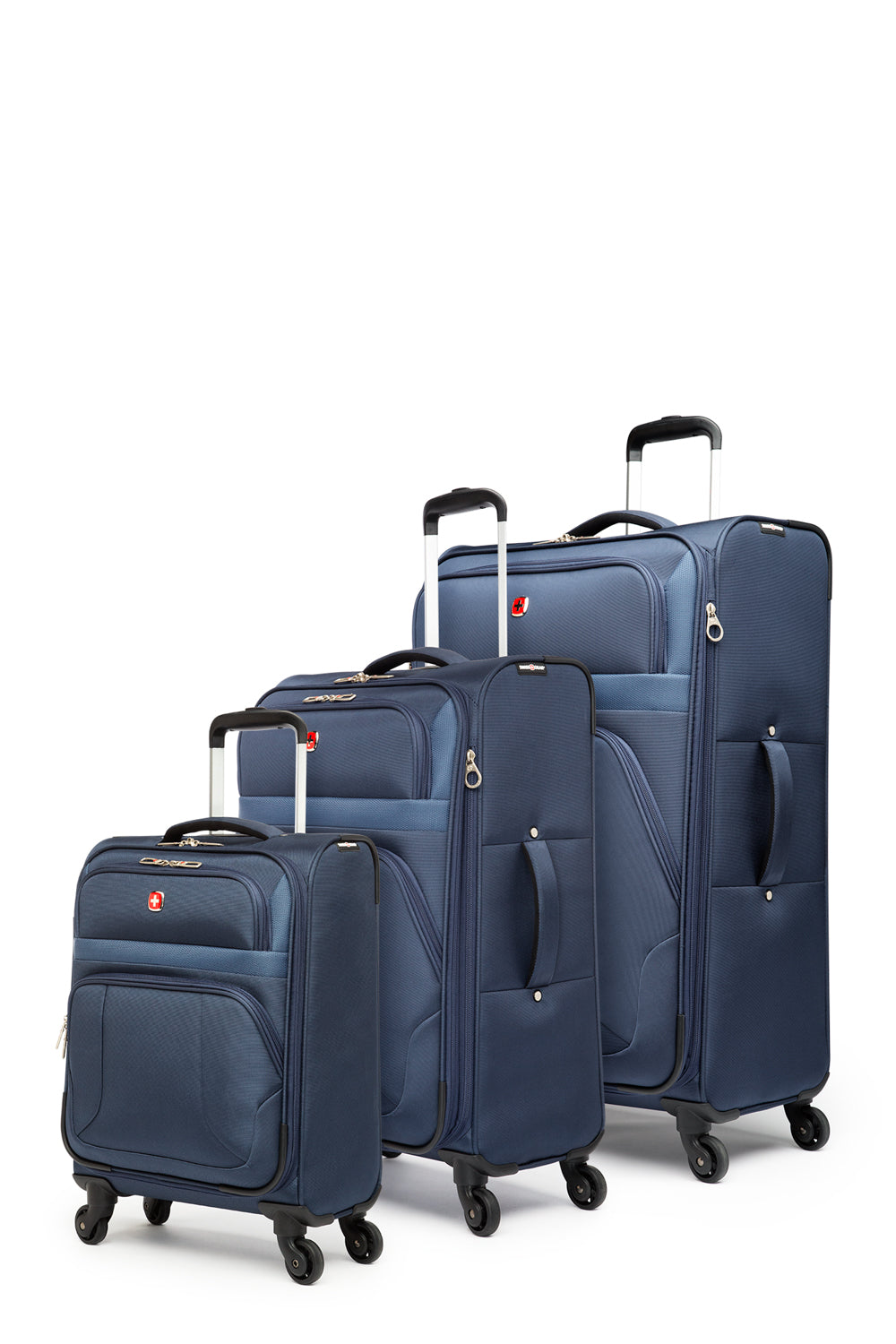 SWISSGEAR - ROUND TRIP II Collection Upright 3 Piece Set - Blue - 02