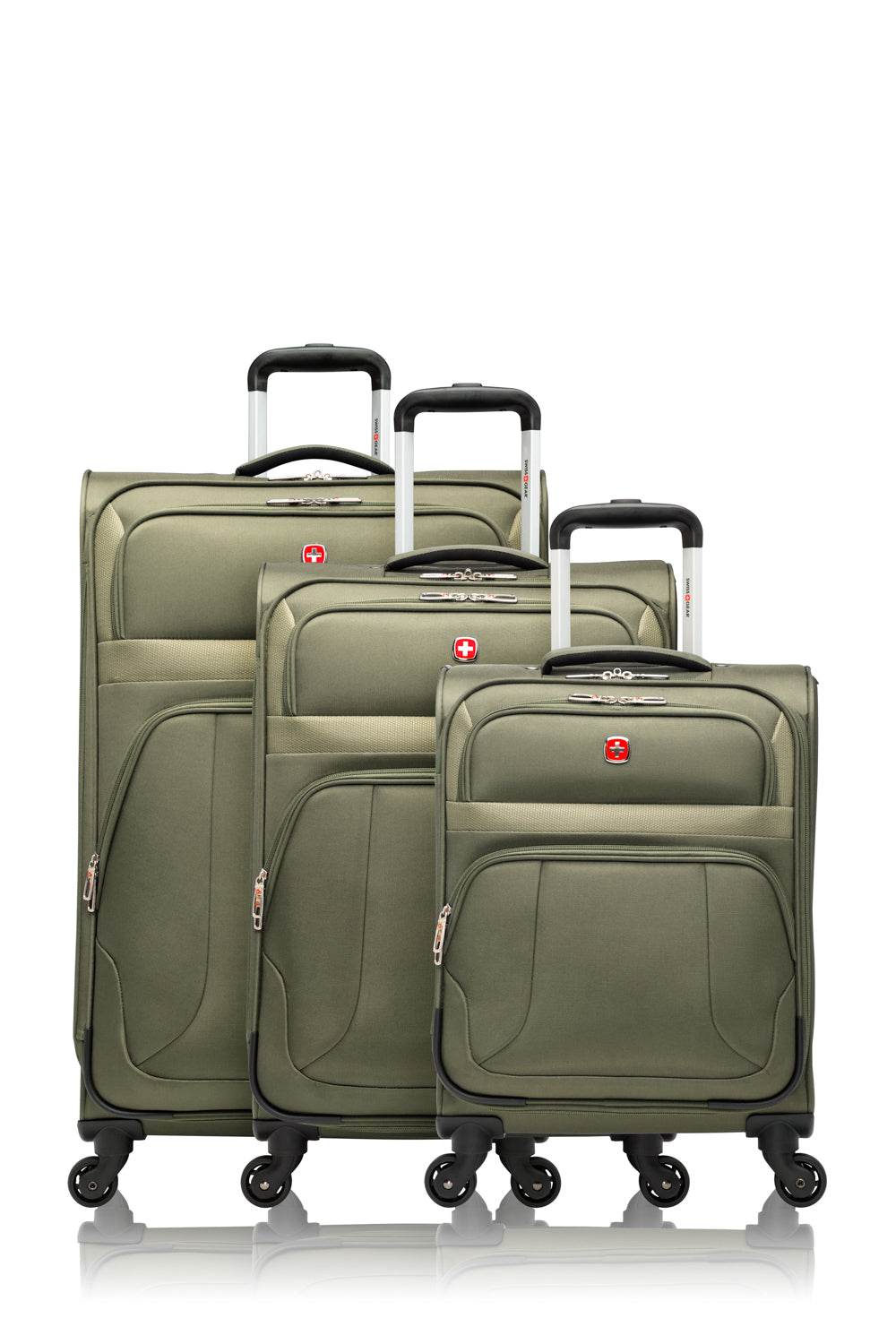 SWISSGEAR - ROUND TRIP II Collection Upright 3 Piece Set - Slate Green - 01
