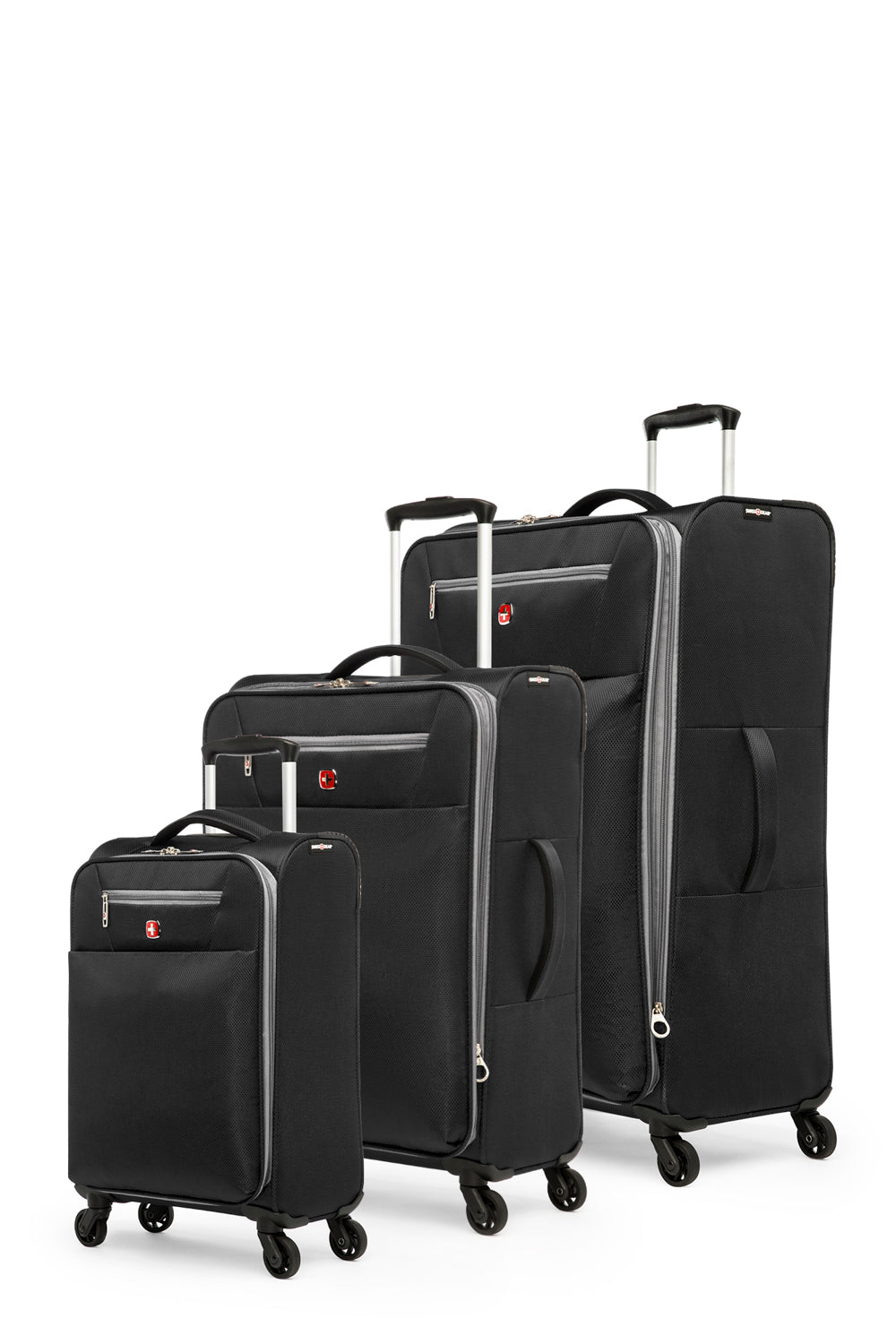 SWISSGEAR - EXTRA LITE Collection Upright 3 Piece Set - Black - 02