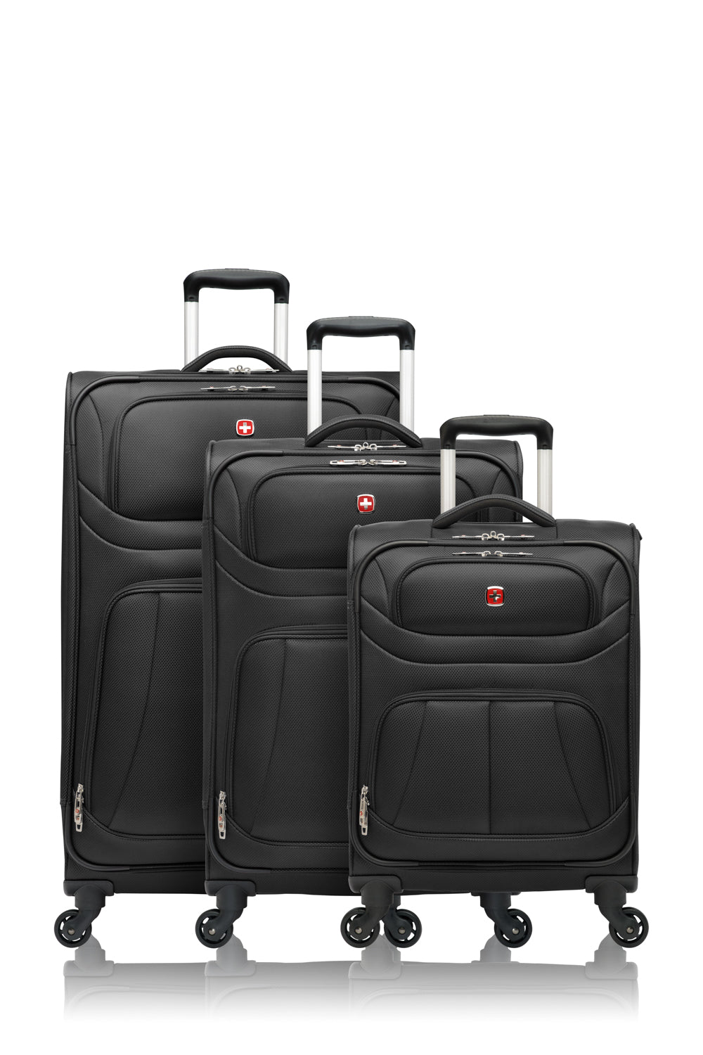 SWISSGEAR - Get Away II Collection Upright 3 Piece Set - Black - 01