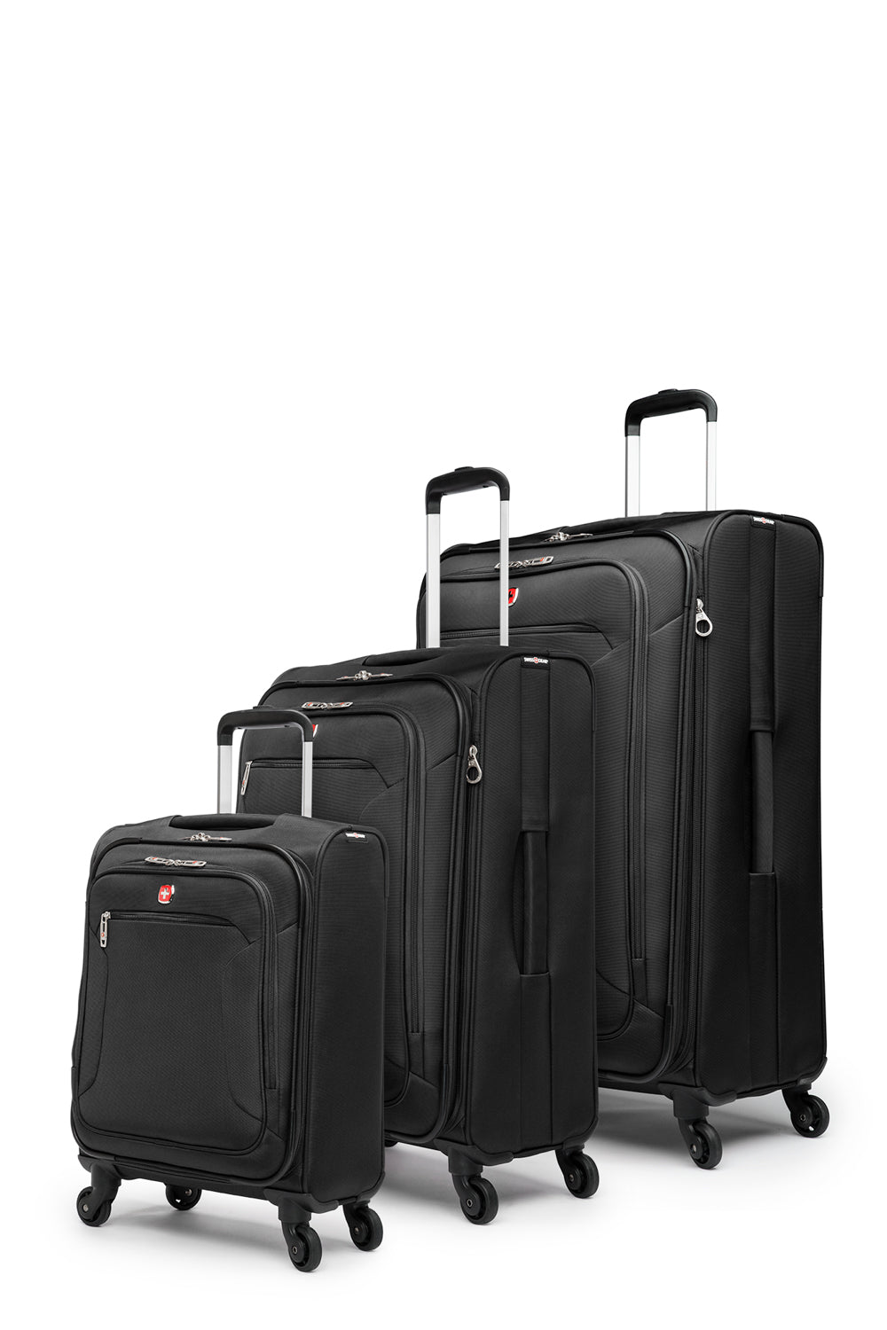 SWISSGEAR - STARBURST Collection Upright 3 Piece Set - Black - 02