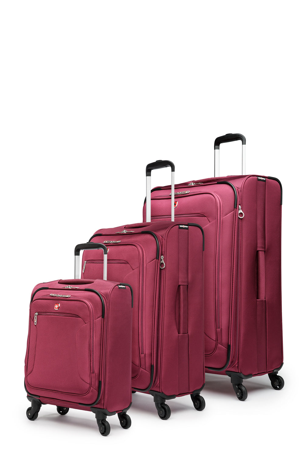 SWISSGEAR - STARBURST Collection Upright 3 Piece Set - Plum - 02