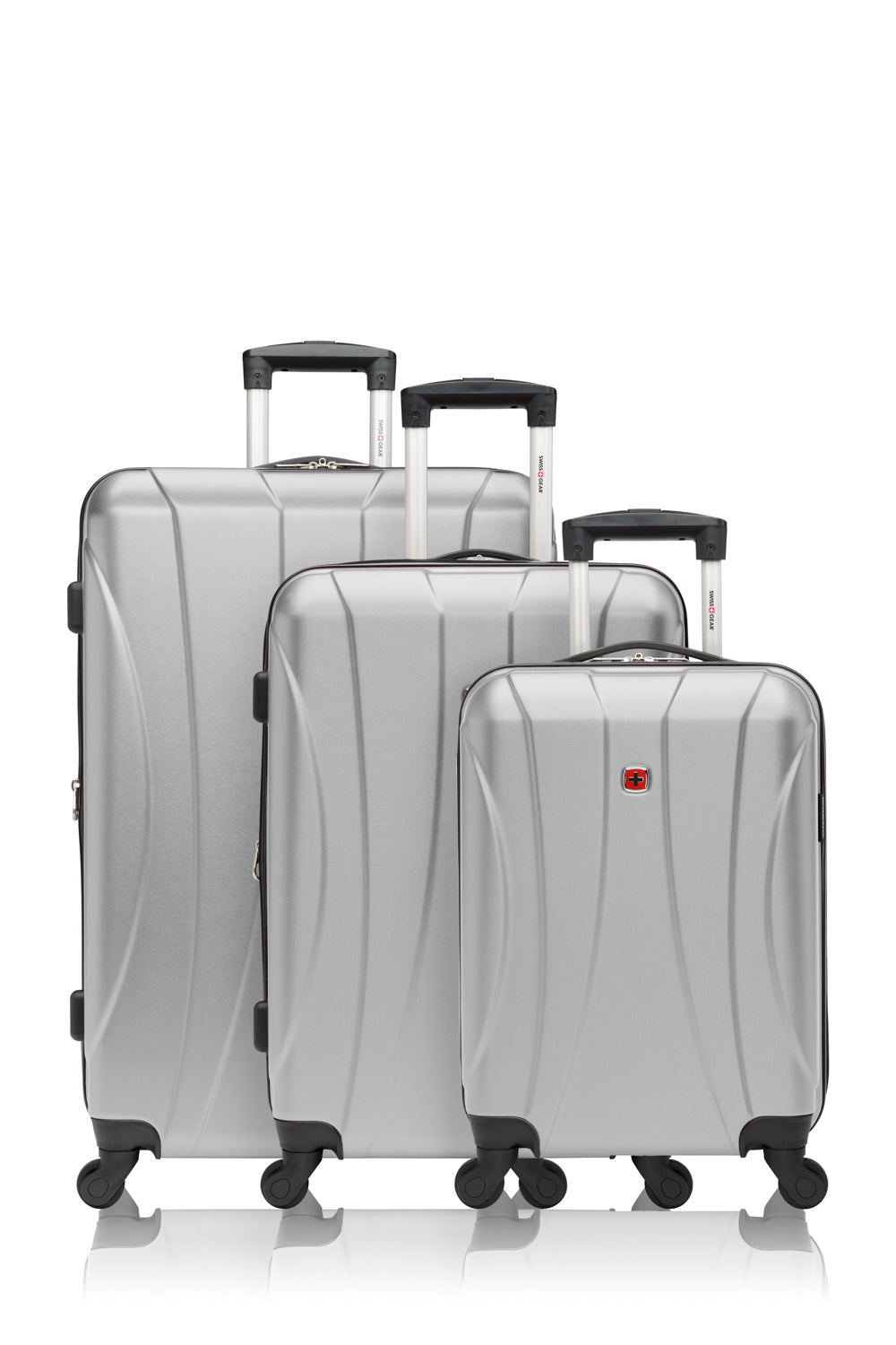 SWISSGEAR - ICONIC Collection Hardside 3 Piece Set - Silver - 01