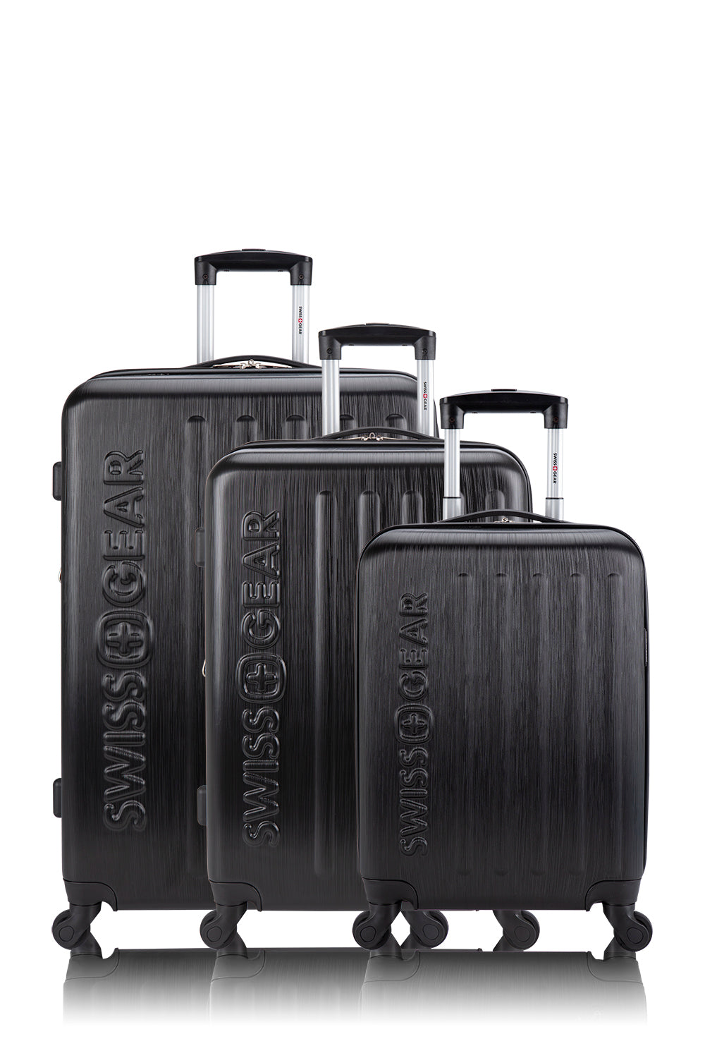 SWISSGEAR - Symmetry Lite Collection 3 Piece Expandable Hardside Luggage Set - Black - 01