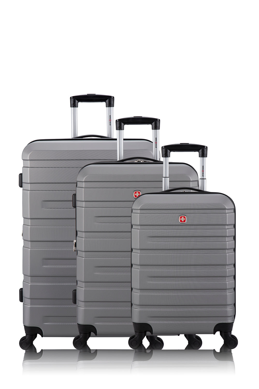 SWISSGEAR - Smooth 2 Collection 3 Piece Expandable Hardside Luggage Set - Grey - 01