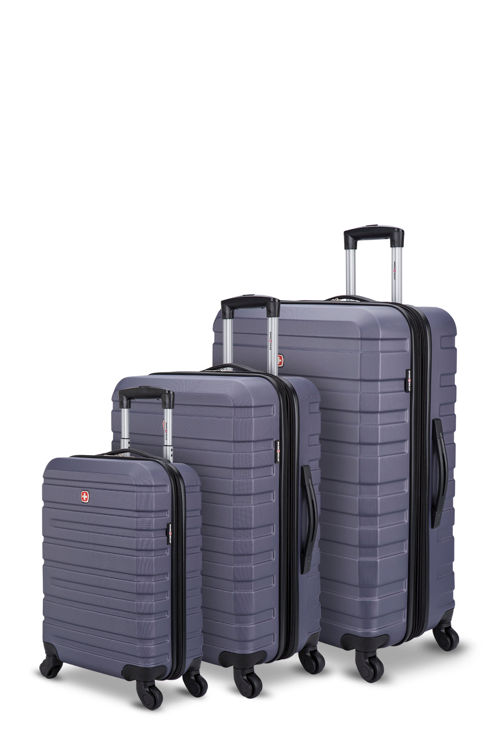 SWISSGEAR - Smooth 2 Collection 3 Piece Expandable Hardside Luggage Set - Plum - 02