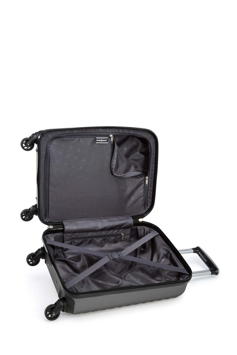 SWISSGEAR - In-Flight Collection Carry-On Hardside Luggage - Charcoal - 05