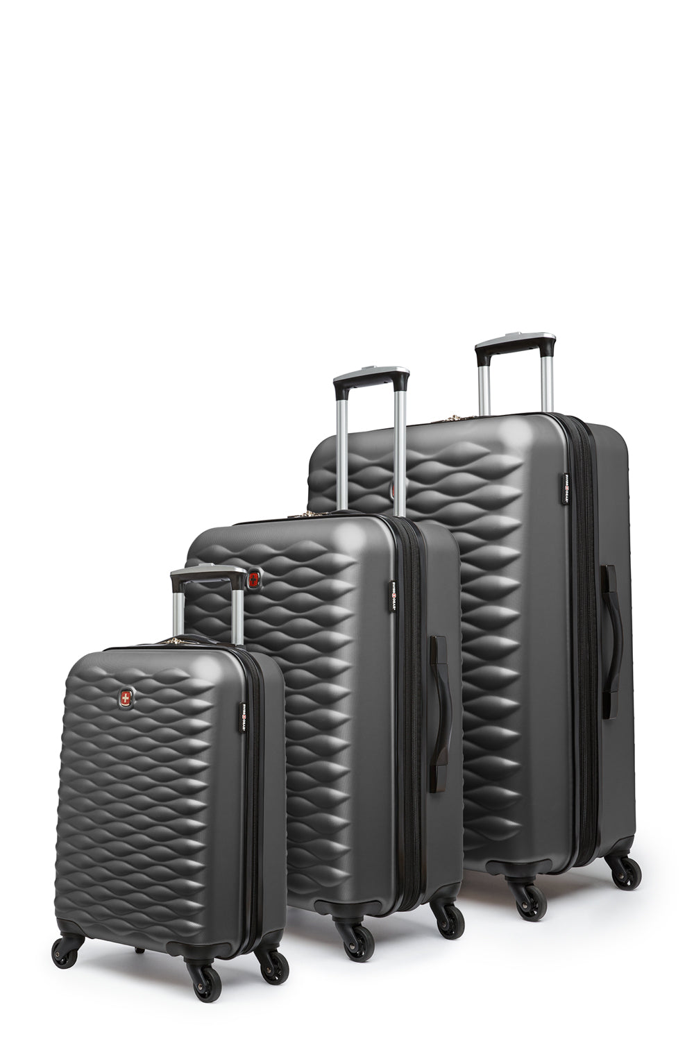 SWISSGEAR - In-Flight Collection Hardside 3 Piece Set - Charcoal - 02