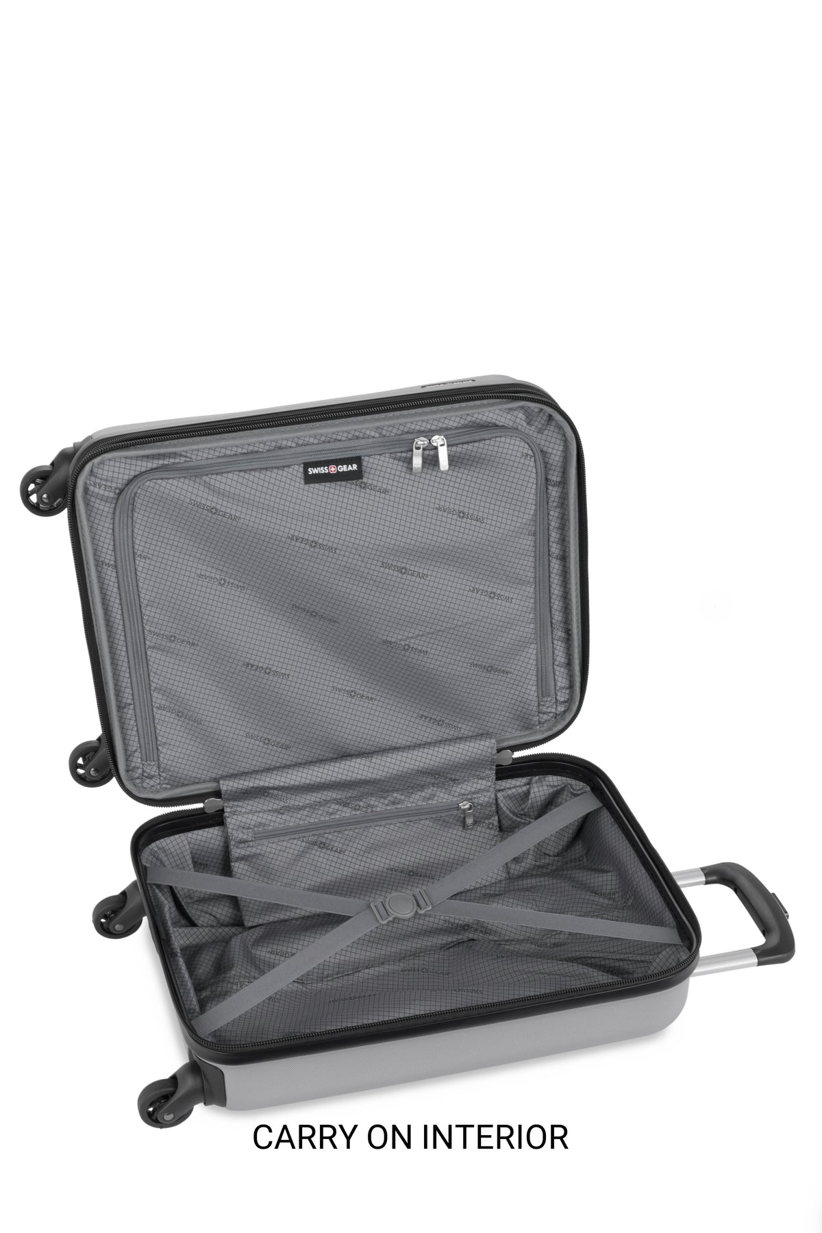 SWISSGEAR - Chrome 3-Piece Spinner Set - Silver - 05