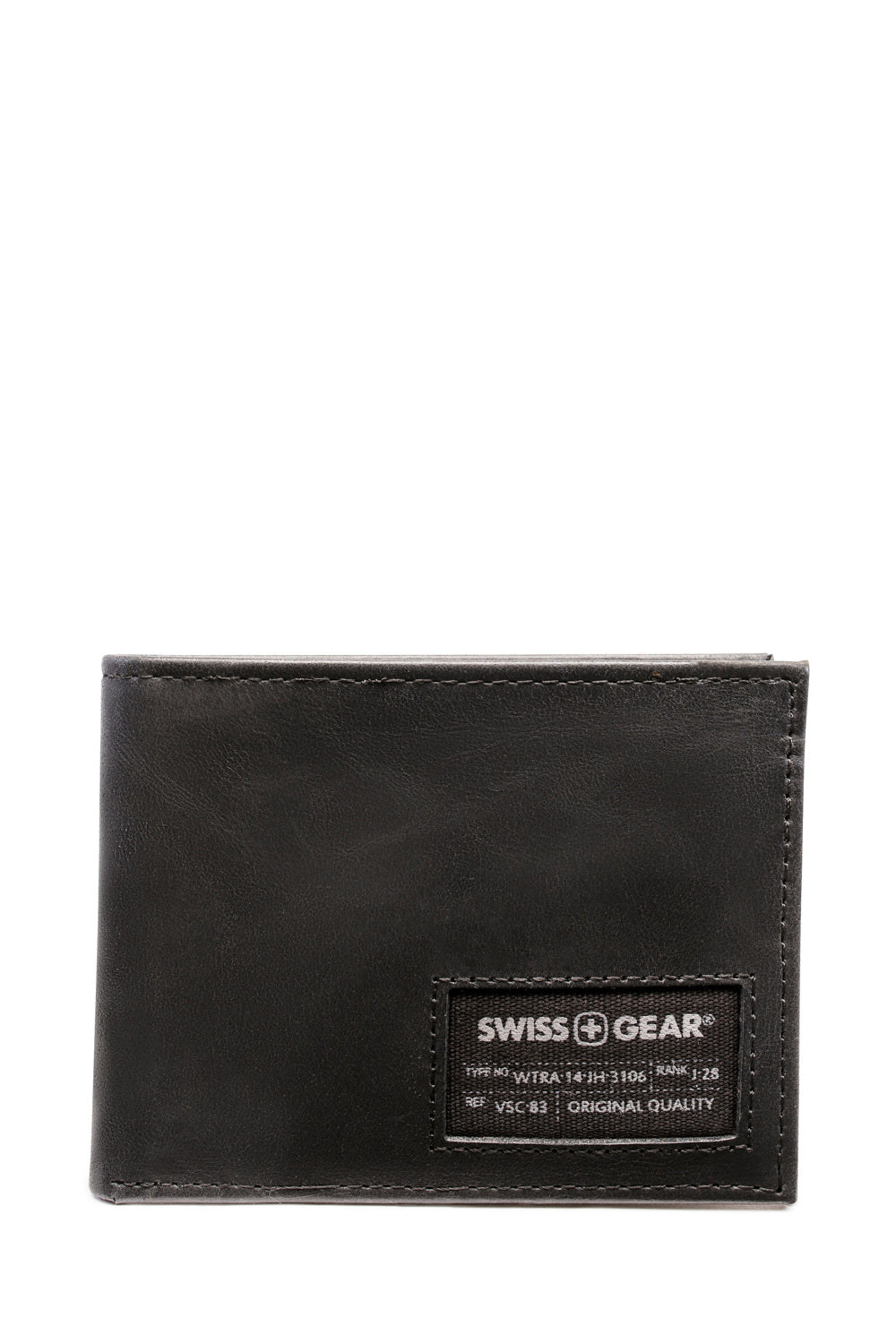 SWISSGEAR - 87135 Leather Billfold Wallet with RFID Shield and Detachable ID Holder - Black - 02
