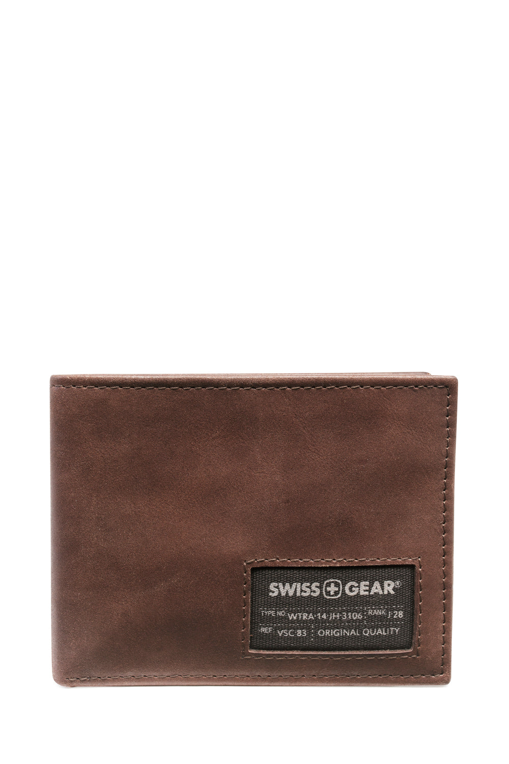 SWISSGEAR - 87135 Leather Billfold Wallet with RFID Shield and Detachable ID Holder - Brown - 02