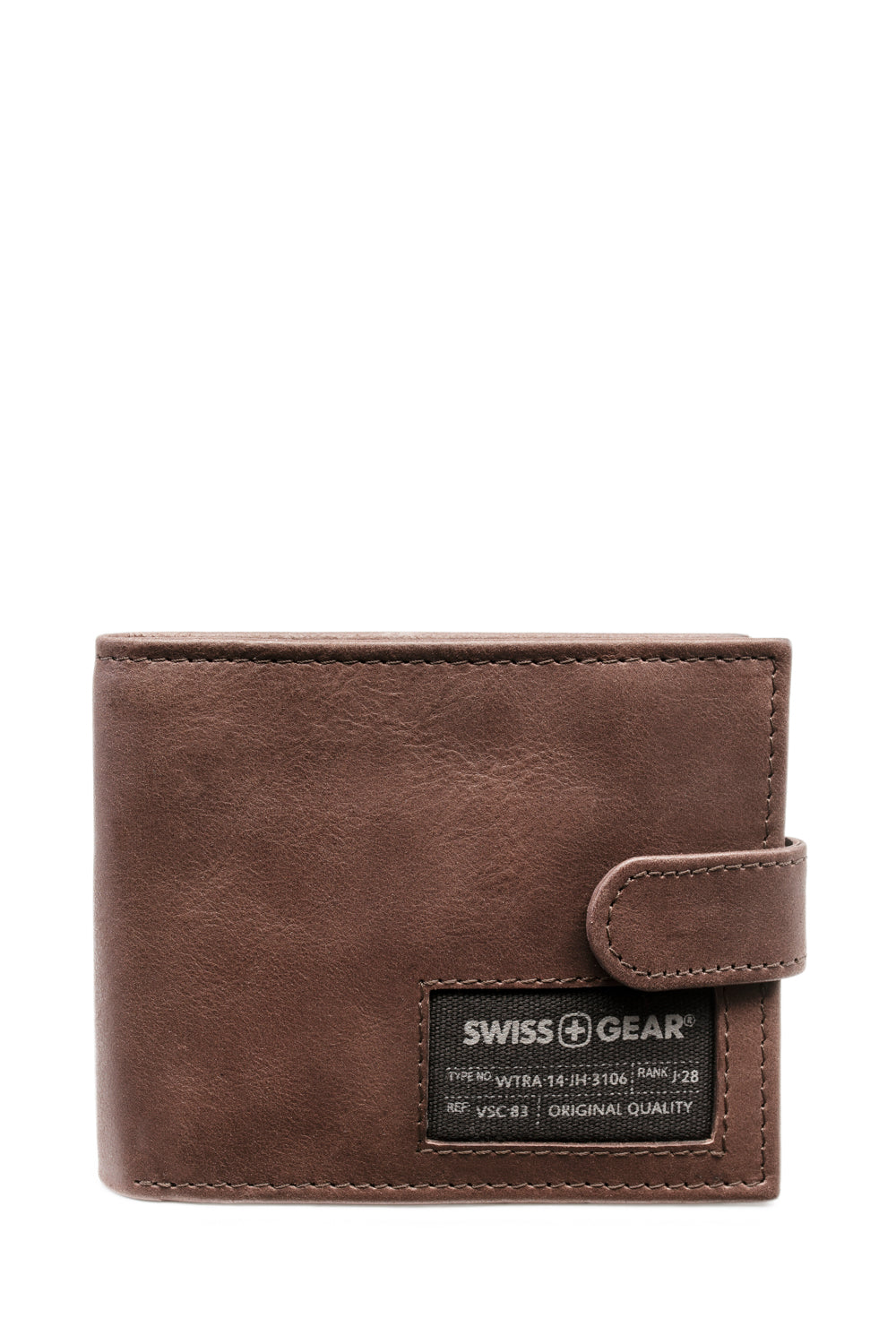 SWISSGEAR - 87172 Leather Billfold Wallet with RFID Shield and Interior Coin Pocket - Brown - 02