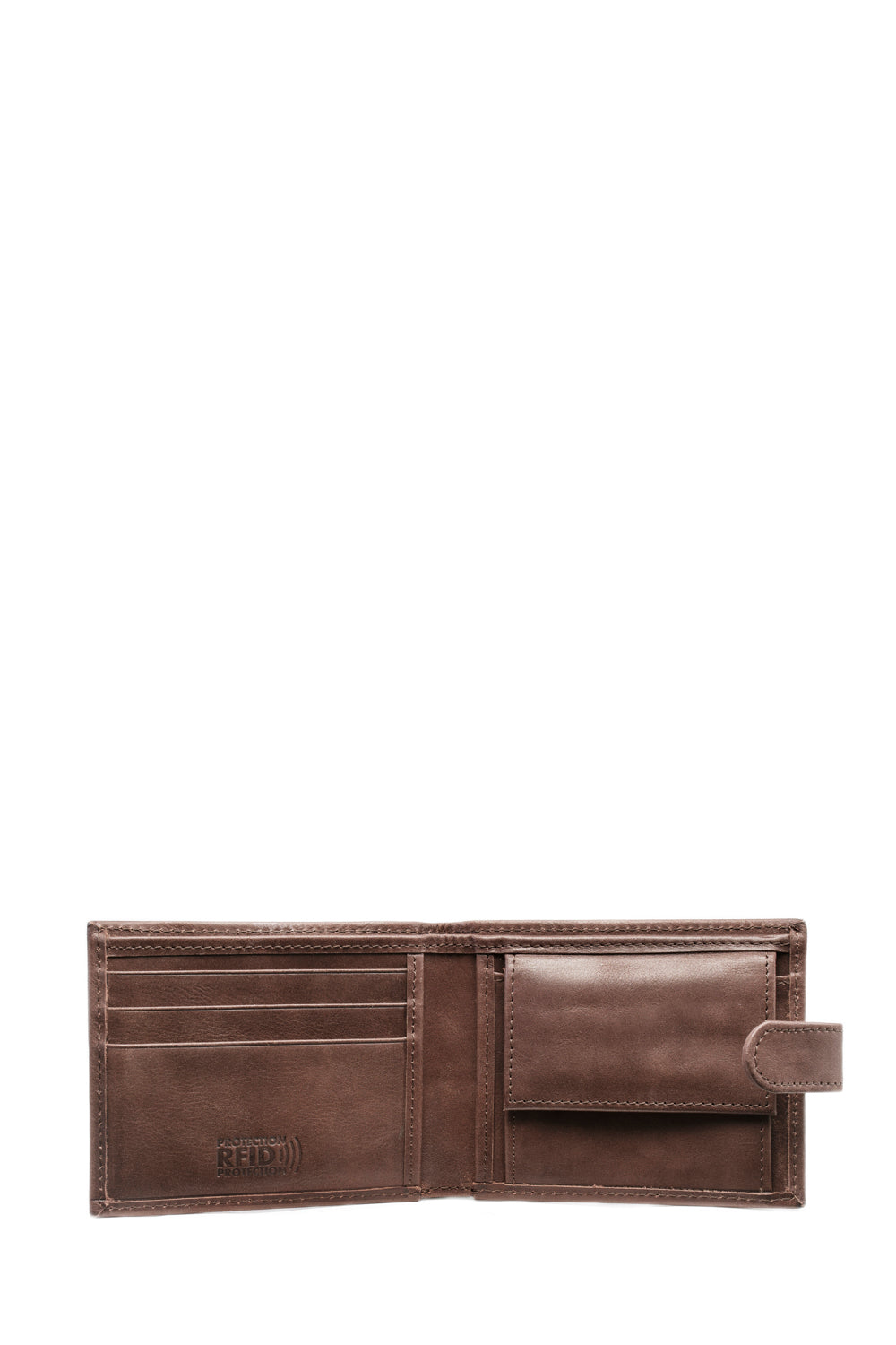 SWISSGEAR - 87172 Leather Billfold Wallet with RFID Shield and Interior Coin Pocket - Brown - 04