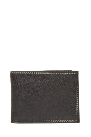 Swissgear 62135 Leather Billfold Wallet with Removable ID Flap - Black