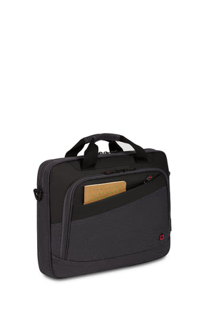 Wenger State 16 inch Slim Briefcase Zippered, padded front pocket for smaller accessories you want to keep handy and protected