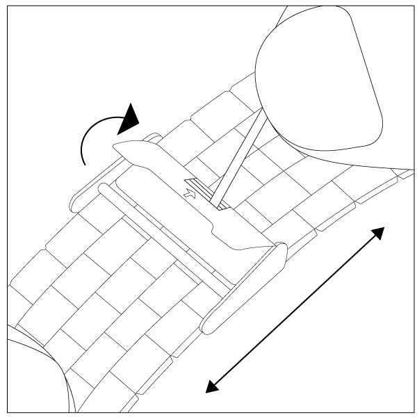 SWISSGEAR Legacy Watch Bracelet Adjustment Instructions