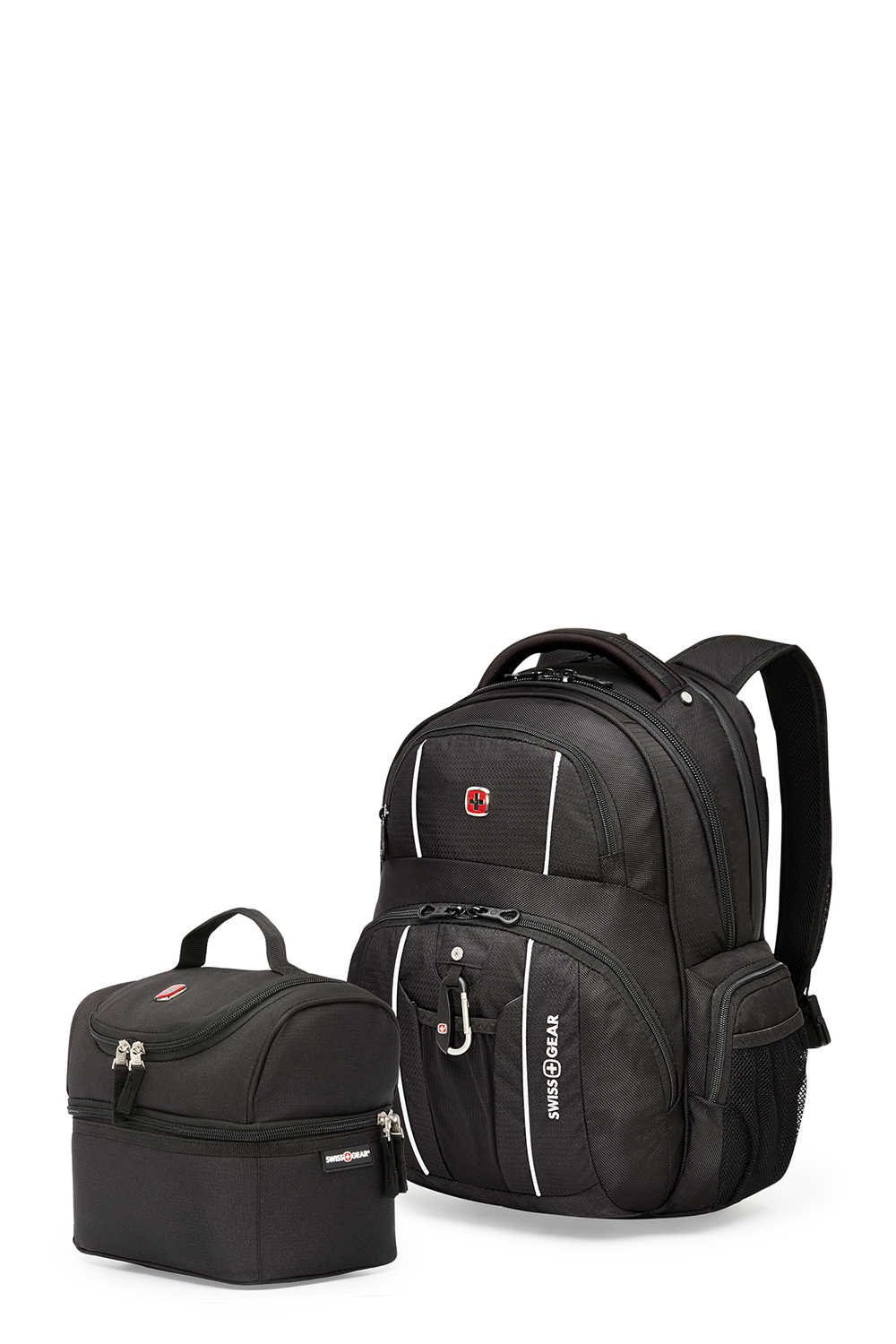 Swissgear 9960 Backpack & 1905 Lunch Bag - Travel Bundle - Black